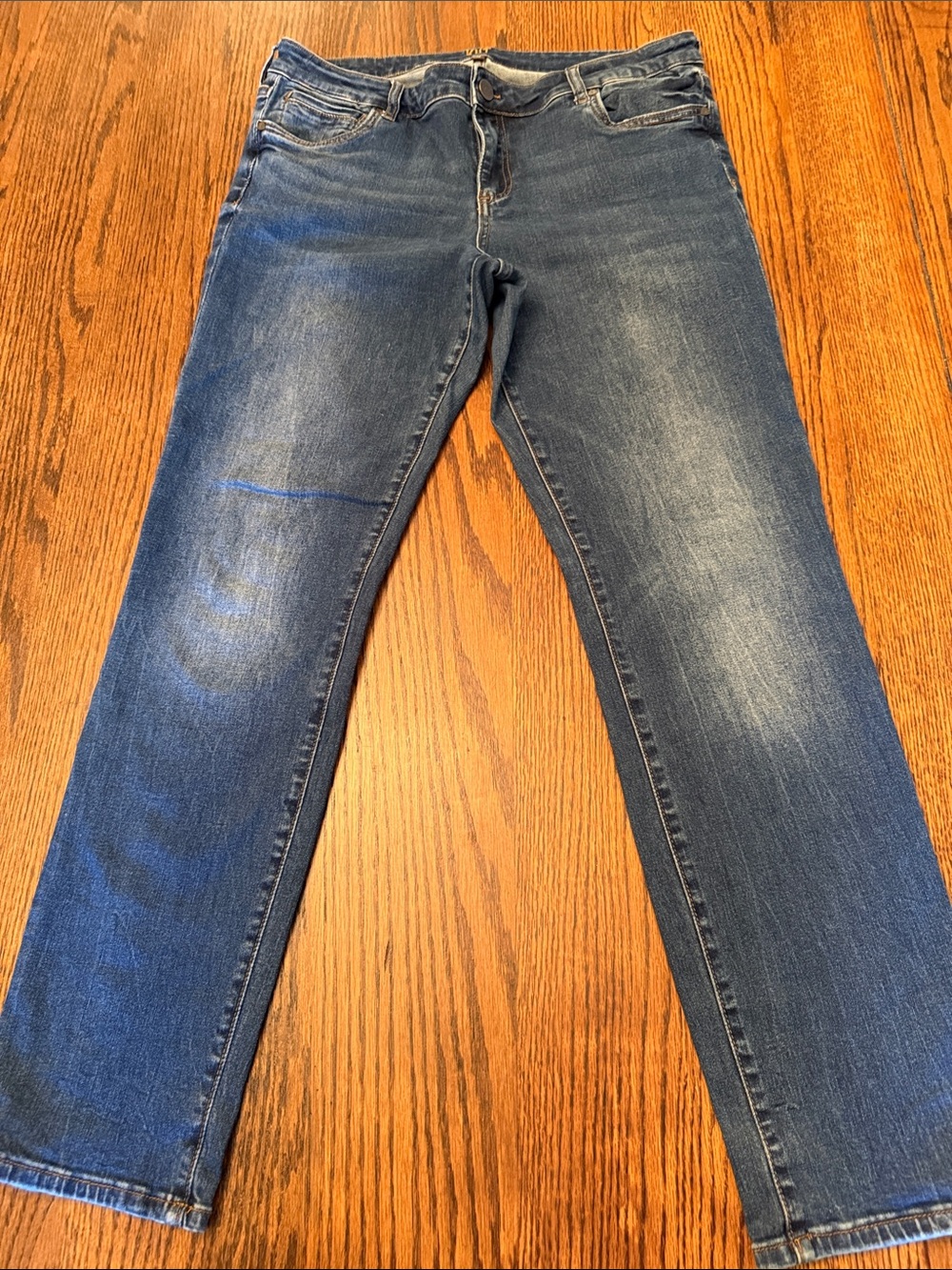 KUT from the Kloth Boyfriend Jeans Size 12 Medium Wash Stretch Denim Relaxed Fit